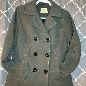 NWOT Faded Glory Women's Charcoal Pea Coat